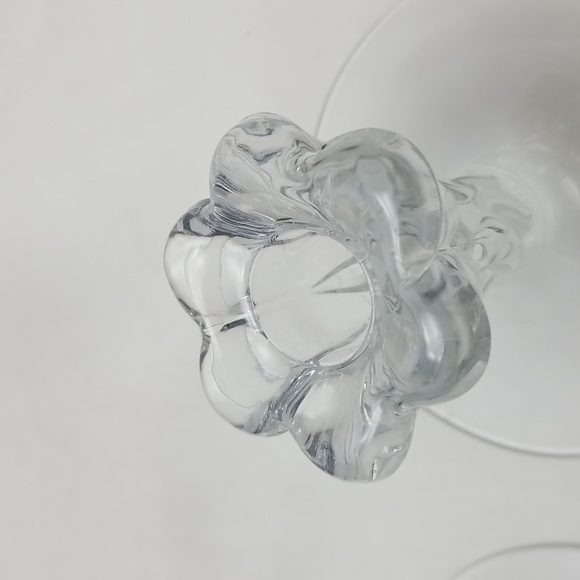 Heisey Sunflower Crystal Candle Holders - Picture 6 of 15